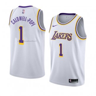 Maglia Los Angeles Lakers Kentavious Caldwell-Pope NO 1 Association 2018-19 Bianco