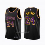 Maglia Los Angeles Lakers Kobe Bryant #24 Earned 2020-21 Nero