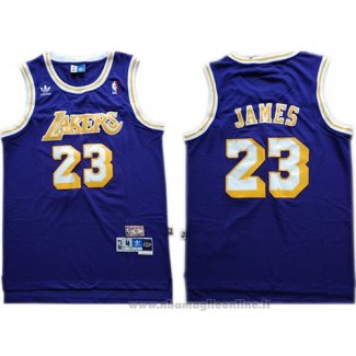 Maglia Los Angeles Lakers Lebron James NO 23 Blu