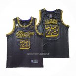 Maglia Los Angeles Lakers Lebron James #23 Crenshaw Black Mamba Nero