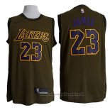 Maglia Los Angeles Lakers Lebron James NO 23 Nike Verde