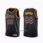 Maglia Los Angeles Lakers Markieff Morris #88 Earned 2020-21 Nero