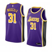 Maglia Los Angeles Lakers Mike Muscala NO 31 Statement 2018-19 Viola