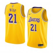 Maglia Los Angeles Lakers Travis Wear NO 21 Icon 2018-19 Giallo