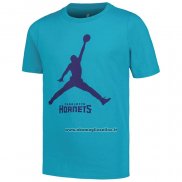 Maglia Manica Corta Charlotte Hornets Essential Jumpman Verde