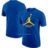 Maglia Manica Corta Golden State Warriors Essential Jumpman Blu