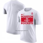 Maglia Manica Corta Houston Rockets Bianco