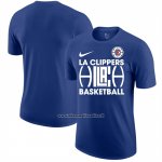 Maglia Manica Corta Los Angeles Clippers Blu2