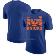 Maglia Manica Corta New York Knicks Blu1