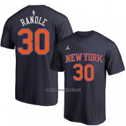Maglia Manica Corta New York Knicks Julius Randle Nero