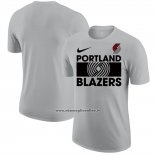 Maglia Manica Corta Portland Trail Blazers Grigio