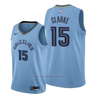 Maglia Memphis Grizzlies Brandon Clarke NO 15 Statement Blu