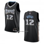 Maglia Memphis Grizzlies Ja Morant #12 Citta 2022-23 Nero