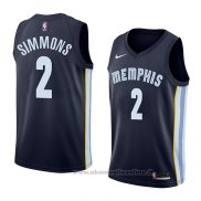 Maglia Memphis Grizzlies Kobi Simmons NO 2 Icon 2018 Blu