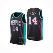 Maglia Memphis Grizzlies Zach Edey No 14 Classic 2025-26 Nero