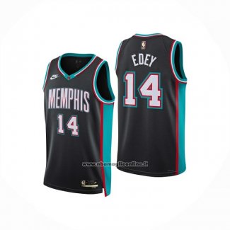 Maglia Memphis Grizzlies Zach Edey No 14 Classic 2025-26 Nero
