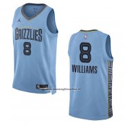 Maglia Memphis Grizzlies Ziaire Williams #8 Statement 2022-23 Blu