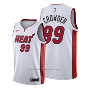 Maglia Miami Heat Jae Crowder NO 99 Association 2019-20 Bianco