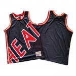 Maglia Miami Heat Mitchell & Ness Big Face Blu
