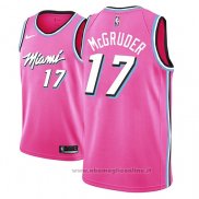 Maglia Miami Heat Rodney Mcgruder NO 17 Earned 2018-19 Rosa