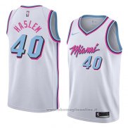 Maglia Miami Heat Udonis Haslem NO 40 Citta 2018 Bianco