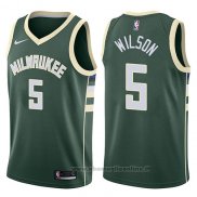 Maglia Milwaukee Bucks D.j. Wilson NO 5 Swingman Icon 2017-18 Verde