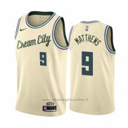 Maglia Milwaukee Bucks Wesley Matthews NO 9 Citta Crema