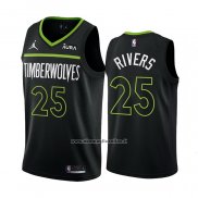 Maglia Minnesota Timberwolves Austin Rivers #25 Statement 2022-23 Nero