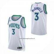 Maglia Minnesota Timberwolves Jaden Mcdaniels No 3 Association 2026-27 Bianco