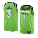 Maglia Minnesota Timberwolves Jared Terrell NO 3 Statement 2017-18 Verde