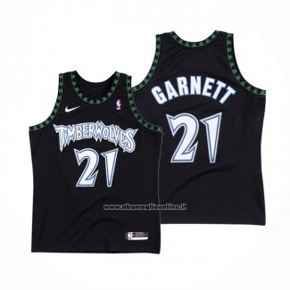 Maglia Minnesota Timberwolves Kevin Garnett #21 Classic Nero