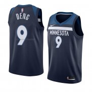 Maglia Minnesota Timberwolves Luol Deng NO 9 Icon 2018 Blu