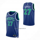 Maglia Minnesota Timberwolves Rudy Gobert No 27 Icon 2026-27 Blu