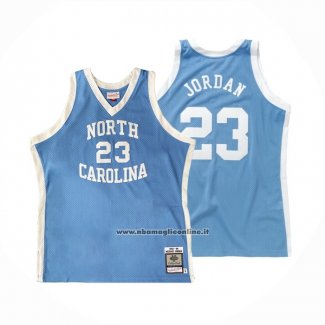 Maglia NCAA North Carolina Tar Heels Michael Jordan #23 Mitchell & Ness 1983-84 Blu
