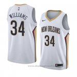 Maglia New Orleans Pelicans Kenrich Williams NO 34 Association 2018 Bianco