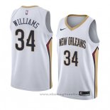 Maglia New Orleans Pelicans Kenrich Williams NO 34 Association 2018 Bianco