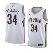 Maglia New Orleans Pelicans Kenrich Williams NO 34 Association 2018 Bianco