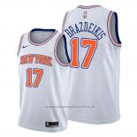 Maglia New York Knicks Iggy Brazdeikis NO 17 Statement 2019-20 Bianco