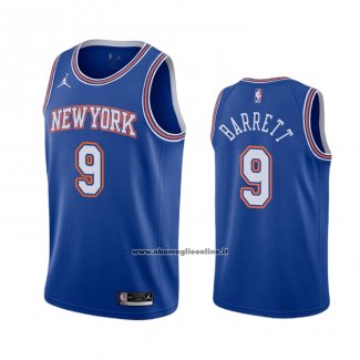 Maglia New York Knicks R.j. Barrett #9 Statement 2020-21 Blu