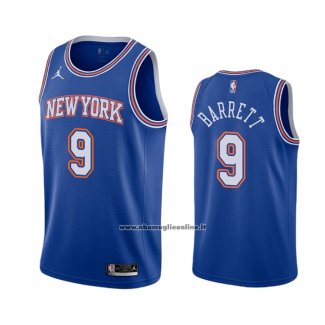 Maglia New York Knicks R.j. Barrett NO 9 Icon 2019-20 Blu