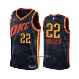 Maglia Oklahoma City Thunder Cason Wallace #22 Citta 2023-24 Nero