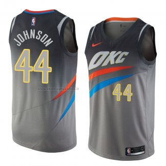 Maglia Oklahoma City Thunder Dakari Johnson NO 44 Citta 2018 Grigio