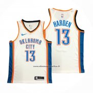 Maglia Oklahoma City Thunder James Harden #13 Association Bianco