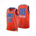 Maglia Oklahoma City Thunder Personalizzate Statement 2024-25 Arancione