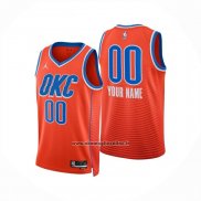 Maglia Oklahoma City Thunder Personalizzate Statement 2024-25 Arancione