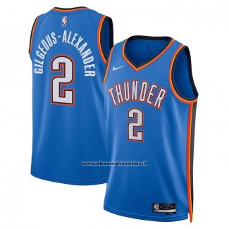 Maglia Oklahoma City Thunder Shai Gilgeous-Alexander #2 Icon Blu