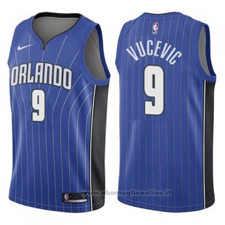 Maglia Orlando Magic Nikola Vucevic NO 9 Icon 2017-18 Blu