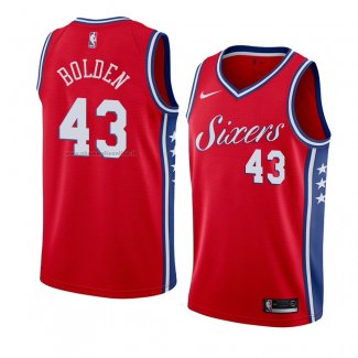 Maglia Philadelphia 76ers Jonah Bolden NO 43 Statement 2018 Rosso