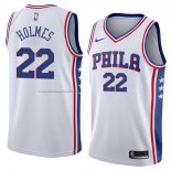 Maglia Philadelphia 76ers Richaun Holmes NO 22 Association 2018 Bianco