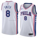 Maglia Philadelphia 76ers Zhaire Smith NO 8 Association 2018 Bianco